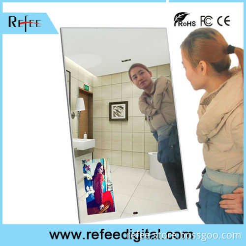 42 inch Magic Mirror Advertising Displayer with Motion Sensor for Bathroom